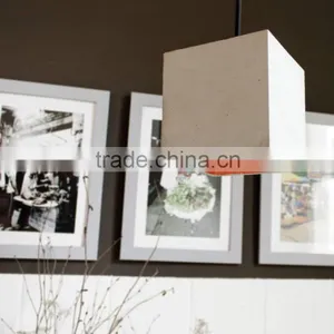 10.7-10 Carefully Casted Square Drop Hand Crafted Concrete Light Pendant Lamp Every Single Lamp is Truly Unique Quality Choice thumbnail-6