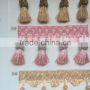 [YZLACE] Tassels Lace Curtains Wholesale 10014 thumbnail-3