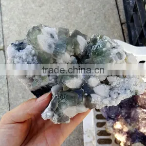 Wholesale Beautiful Purple and Green Fluorite Crystal Specimen for Decoration thumbnail-1