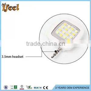External 16 LED Fill In Light Portable Mobile Selfie Flashing Light For Smartphone Camera thumbnail-5