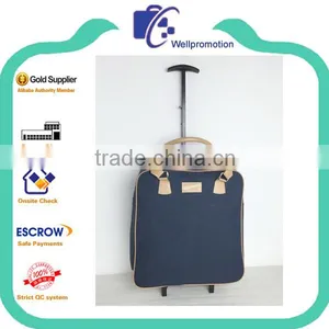 600D 20" Mini Luggage Trolley With Leather Handles thumbnail-1