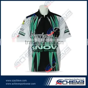 Full Sublimation Printing Green Racing Suit thumbnail-3