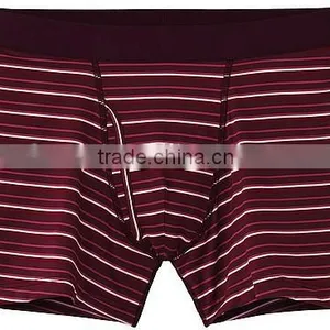 Stylish Antimicrobial Quick Dry Stripe Microfiber Men Underwear Briefs Boxer Shorts thumbnail-1