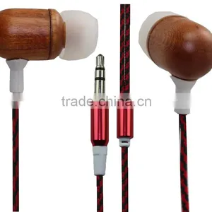 New Excellent Wired Wooden Earphone Custom Earphones in Bulk thumbnail-3