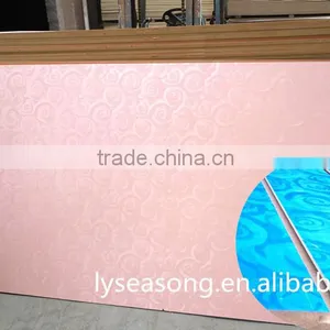 2015 Hot Sales Melamine MDF Slatwall Panels Plywood /displaying Board With Rose Printed for Construction Decorate Metarials thumbnail-4