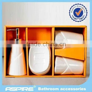 7PC Houseware Plastic Bathroom Accessories Set thumbnail-5