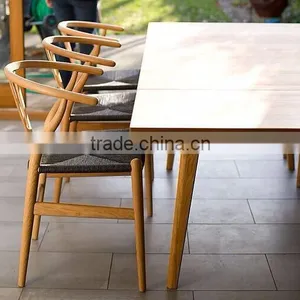 Wishbone Chair Y Chair/used Bone Wood Vintage Cafe Chairs thumbnail-3
