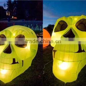 Halloween Decoration Inflatable Skull With Light thumbnail-1