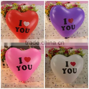 12 Inch Standard Color Heart Shape Latex Balloon of Party Supplies thumbnail-4