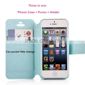 Case Purse and Holder Three in One Belt Clip Leather Case for Iphone 6 Plus or 6s Plus thumbnail-6