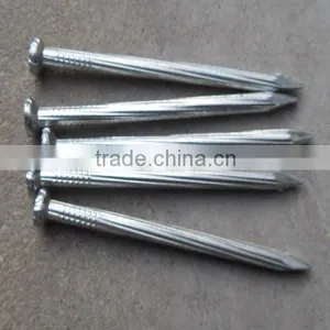 1"-6" G8-G14 Twist Shank Flat Head White Zinc Coated Common Nail Concrete Nail thumbnail-2