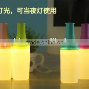Cute Bottle Shape Mini Portable Air Humidifier Ultrasonic Humidifier With LED Night Lamp thumbnail-1