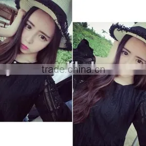 2016 High Quality Handmade Straw Hats Sun Hat Summer Hot Sale Original Beach Hats for Women thumbnail-3