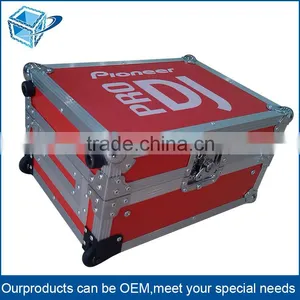 Small MOQ 1 pc Customized Outdoor Aluminum Profile Wooden Flight Case With Wheels thumbnail-1