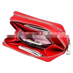 Multifunction Leather Wallet for Mobile Phone With Leather Card Holder Woman Clutch Bag thumbnail-4