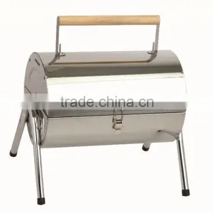 Stainless Steel Mini Portable Charcoal Bbq Grill thumbnail-1