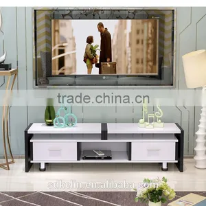 White and Black Modern tv Stand thumbnail-3
