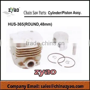 48mm Cylinder /PISTON ASSY for HUS65 ROUND Gasoline Chain Saw , Spare Parts for Husqvarna365 ROUND Chainsaw thumbnail-1