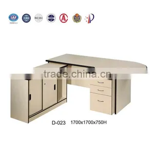 Hot Selling Wooden Office Computer Desk Table With Side Table thumbnail-1