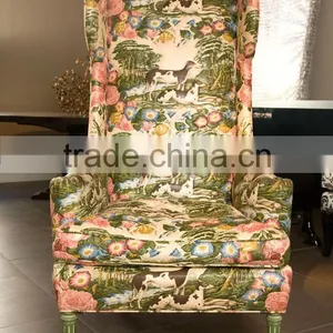Antique High Back Chair for Sale Lobby Furniture TC4017 thumbnail-1