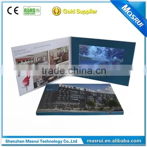 7 Inch USB Charging LCD Video Greeting Card Video Brochure With Wifi thumbnail-1