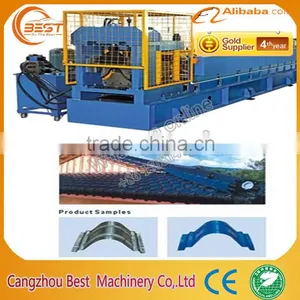 Metal Aluminum Ridge Cap Roll Forming Machine Making Machine thumbnail-2