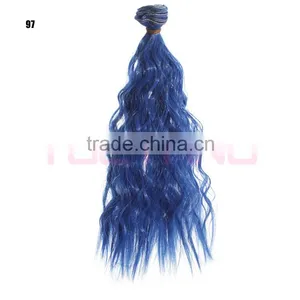 No Shedding Factory Price Synthetic Straight Wavy Hair Extension thumbnail-2