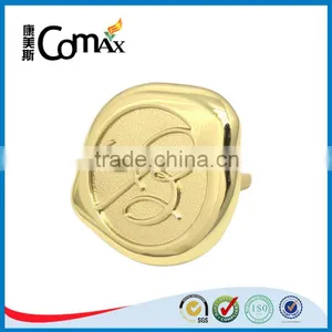 New Design Shiny Gold Metal Logo For Handbag thumbnail-1