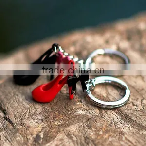 Red High Heel Keychains, Custom Made Metal Keychains, Custom Made Metal Red High Heel Keychains in Factory Price thumbnail-1