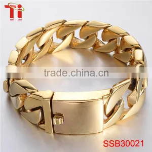 High Quality Men's Bracelet 2016, Fashion Gold Plated Chain Bracelet, Wholesale New Products Bracelet thumbnail-4
