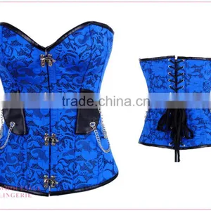 HOT Hot Steel Boned Corset Sexy Red Mature Corset for Sale thumbnail-3
