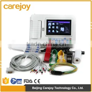 CE &ISO13485 OEM Design Standard 12 Leads Touch Screen Digital 6-channel Electrocardiograph thumbnail-1