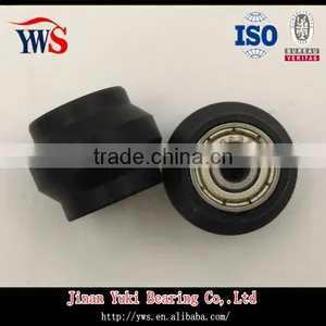 Black Coated Dual V-groove Small Bearing for 1515 Extrusion thumbnail-1