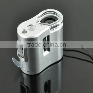 2014 New 60X Jeweller Mini LED Magnifier Pocket Loupe Microscope thumbnail-1