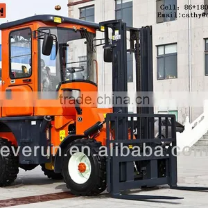 Everun 4WD 2.8T Rough Terrain Forklift Truck With EuroIII Engine(ER2800) thumbnail-1