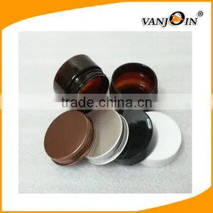 PET Jar 50g 100g 150g 250g Amber Plastic Jar With Metal Lid for Sale thumbnail-4