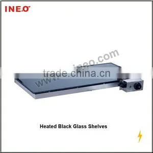 Electric Heated Black Glass Food Warmer Plate For Keeping Food Fresh thumbnail-1