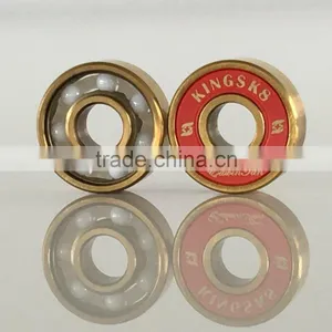 Golden Titanium ZrO2 Ceramic Electric Skateboard Bearings, Electric Skateboard thumbnail-2