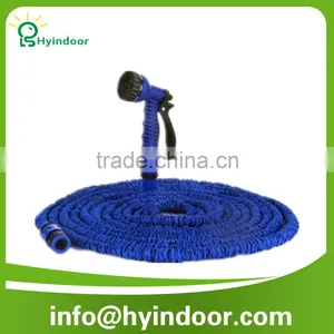 25 Feet Blue Expand Expanding Flexible Garden Water Hose Nozzle thumbnail-1
