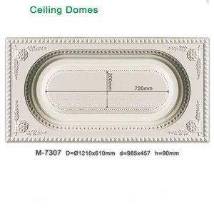 Rectangle PU Decorative Architectural Domes Ceiling Light Covers thumbnail-1