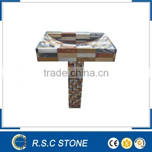 Colored Pedestal Mosaic Sinks thumbnail-1