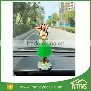 Posing Mini Doll Hula Girl Dashboard thumbnail-5