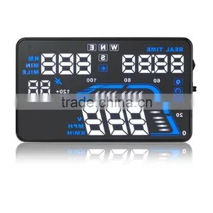5.5'' GPS Universal Car HUD Head Up Display Car Alarm System Speed Warning With Campass thumbnail-1