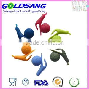 6pcs Cute Snail Shape Silicone Tea Bag Holder thumbnail-2