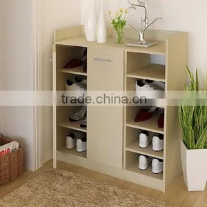 An Introductory Contracted Shoe Cabinet, Porch Wooden Shoe Rack thumbnail-2
