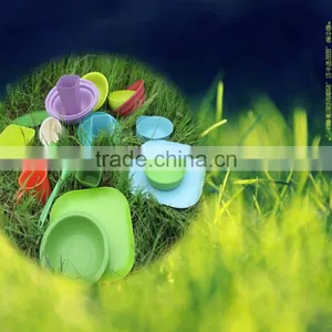 Conventional Best Design Antique Bamboo Fiber Tableware Set thumbnail-3