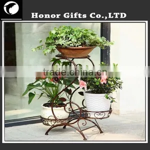 New Design Iron Frame Flower Stand Decorative Metal Window Box Planters thumbnail-5