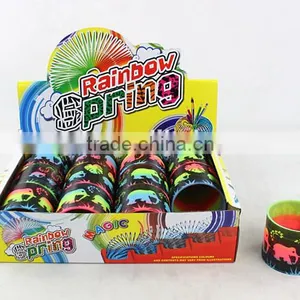 Hot Sale Promotional Plastic Rainbow Spring With Printed Elephant Toys for Kids/promotional Gift Raibow Circle thumbnail-1