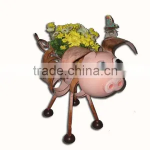 YS10231 Garden Pig Outdoor Decor Made in Xiamen With Size 18.5X12X17.75" thumbnail-1