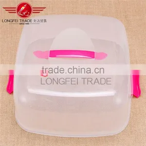 Eco-friendly 36*36*16cm Plastic Cake Storage Box With Cover/lid thumbnail-5